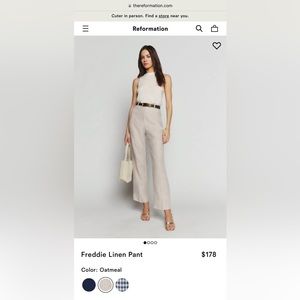 Reformation linen pants size 2 brand new
